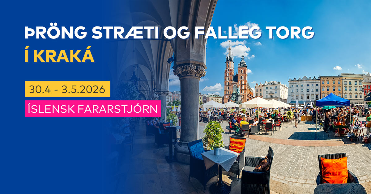 Beint flug til Kraká 30.4.- 3.maí