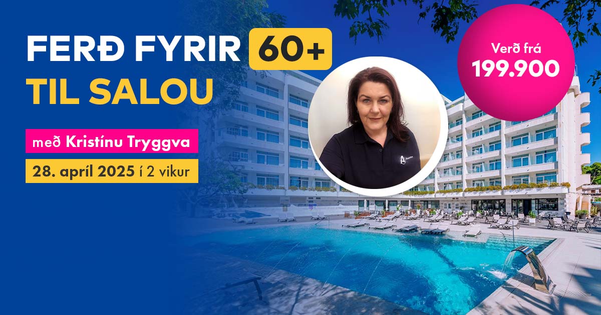 Ferð fyrir 60+ til Salou með Kristínu Tryggva - 28. apríl 2025 í 2 vikur