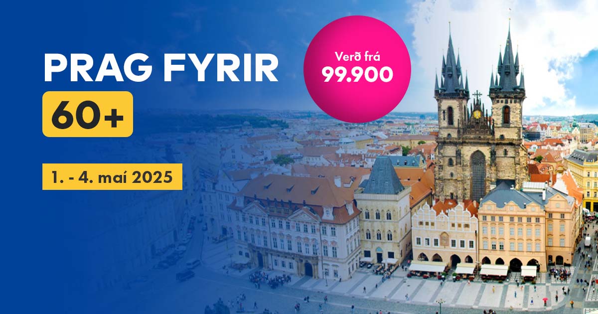 Prag fyrir 60+ frá 1. - 4. maí 